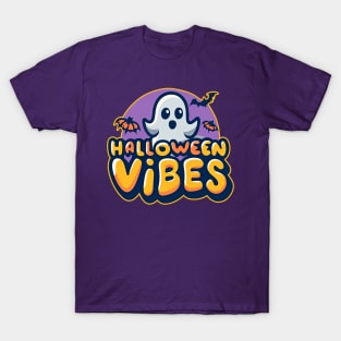 Halloween Vibes Spooky Ghost Vibes T-Shirt